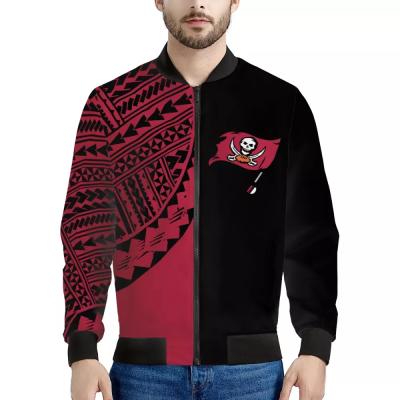 China 2021 Viable New Arrived American Football Custom Team Retro Jacket Trench Coat NFL Polynesian Samoan Tribal Design for sale