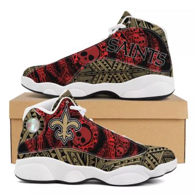 China Fashion\Comfortable\Durable\Breathable\Lighted Trendy Skulls Print Polynesian Tribal Sneakers NFL Custom Samoa Design Team Logo Basketball Shoes for sale