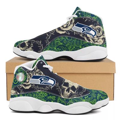 China Fashion\Custom Made American Football Comfortable\Durable\Breathable\Lit Polynesian Samoan Tribal Design NFL Team Boy Big Size Thin And Lightweight Running Shoes Basketball Shoes for sale