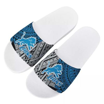 China Lightweight Polynesian Samoan Samoan Tribal Design NFL American Football Team Pod Sandals Sublimation Beach Slides Slippers for sale