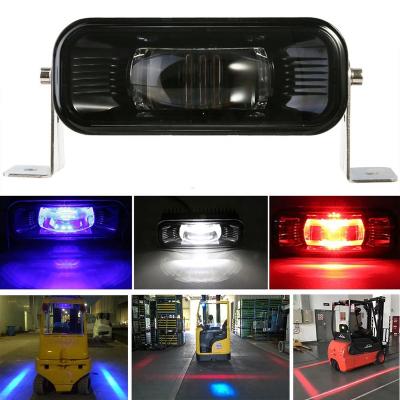 China Stainless Steel Red Area Forklift Light Hazardous Area Warning LAMP XRL1081E Led Forklift Safety Light Side-Mount Forklift Overturning Scratch Lights for sale