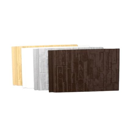 China Modern Decorative High Insulated PU Sandwich Panel PU Composite Boards Exterior Wall Panels for sale