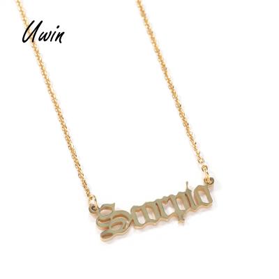 China Hiphop Fashion Stainless Steel Zodiac Sign Necklaces Women Neme Dish Pendant Chain Jewelry for sale