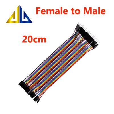 China PCB Jumper Wire Male to 20CM Female 40 Pin Dupont Line Female to Male Dupont Cable Electrical Wires for DIY EPS8266 Kit for sale