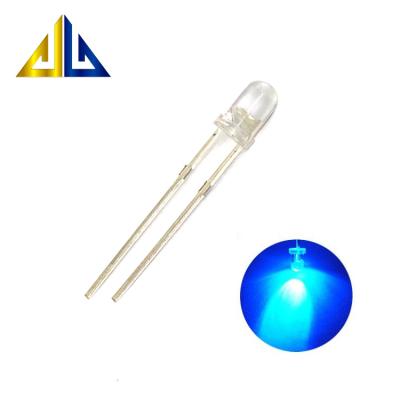 China Transparent Blue LED Highlight Through Hole Led 3mm Diode LED for sale