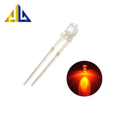 China LED Highlight Through Hole Led 3mm Transparent LED Diode Yellow for sale