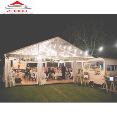 China Extruded Aluminum Frame GB6061/T6 Luxury Baffled Tent Wedding Hall in Nigeria, Wedding Center in Nigeria for sale