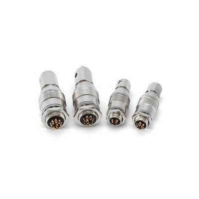 China 4-6-8-10-12 Pin Aviation Connector Industrial Camera Plug Aviation Camera Male Connector 6 Cores Hole for sale