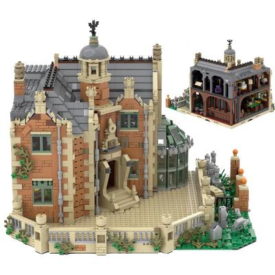 China DIY Building Brick Moc City Street The Haunted Mansion Ghost House Castle Expert Architecture Building Block Collection Modular Toys For Gift for sale