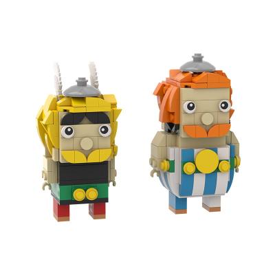 China French DIY Building Brick Anime Action Numbers MOC Building Blocks Cartoon Character Brick Toys Gift for sale