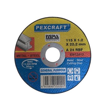 Κίνα Sharpness 115x1.2mm metal cutting disc with MPA certification προς πώληση