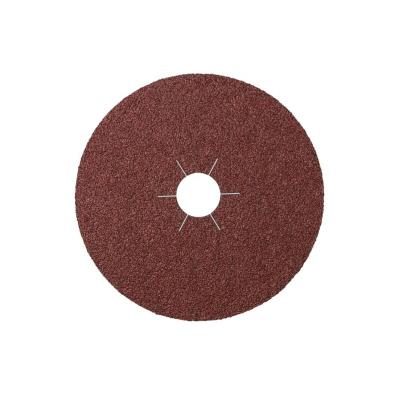 China Exotic Abrasive Metal Disc 36# Aluminum Oxide Resin PEX Over Grinding Wheel 4 Inch Fiber Disc for sale