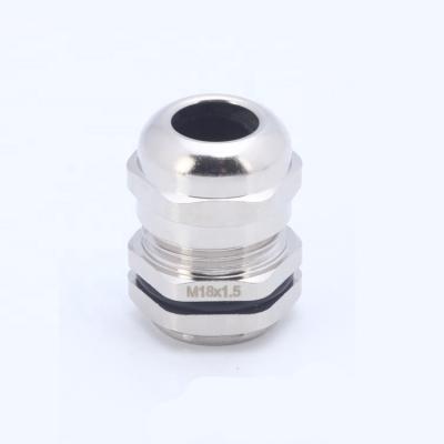 China Tighting M18*1.5mm connector 304 ss316 cable gland metal waterproof cable gland for sale