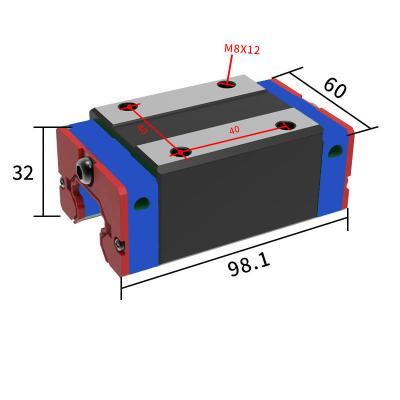 China High Precision Machine EGH30CA Miniature Linear Guide Rail Slider Block EGH30CA Bearing For 3D Printer for sale