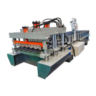 China Production High Speed ​​Single Layer Hydraulic Glazed Tile Roof Sheet Cold Roll Forming Machine for sale