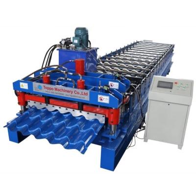 China Automatic / Manual Roof Step Tile Making Cold Roll Forming Machine for sale