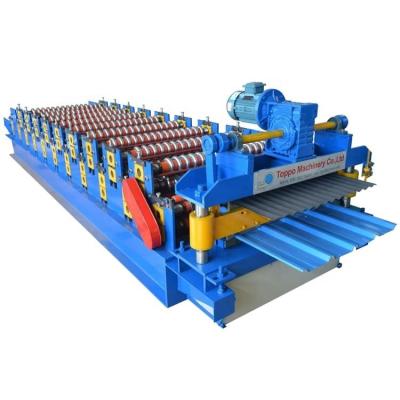 China Automatic / Manual Color Steel Sheet Double Layer Metal Roof Sheet Making Machine for sale