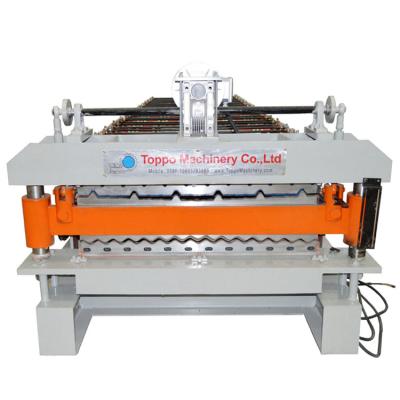 China High Production Speed ​​IBR Roof Panel Trapezoid Corrugated Double Layer Steel Roofing Sheet Roll Forming Machine for sale