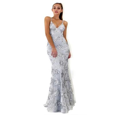 China DT-000115 Embroidered White Evening Dresses Anti-Static Princess Evening Dress Wedding Dress Wedding Dress 2021 for sale