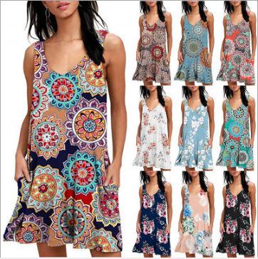 China DT-00009 breathable new 2022 casual wear women african print kitenge designs traditional girl night dress for sale