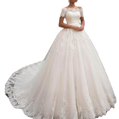 China DT-0000107 Anti-wrinkle wedding dress 3d flower with girl wedding dress wedding dress wedding dress for sale