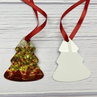 China Beautysub 1.15mm HD Sublimation Aluminum Foil Ornaments Metal Picture Printing Christmas Sublimation Metal Ornament for sale