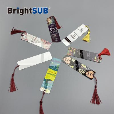 China Custom BrightSUB 1.0mm luster metal brightsub heat transfer image printing double sided white aluminum cue dye sublimation business gift for sale