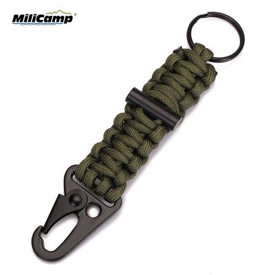 China Lightweight Camping King Ring Survival Paracord 550 Paracord Key Chain for sale