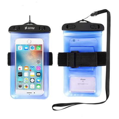 China 100% Eco-Friendly Phone Case Swimming Adjustable Universal Phone Accessories Cover Waterproof Pocket Phone Pouch Gym PVC Armband Bag Phone Case for sale