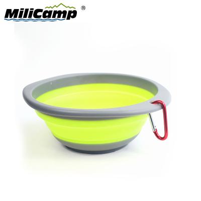 China Sustainable Food Grade BPA Free Folding Portable Lightweight Collapsible Bowl for sale