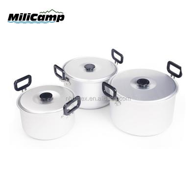 China Sustainable Special Price Tableware Sustainable Camping Picnic Cooking Steel Pot for sale