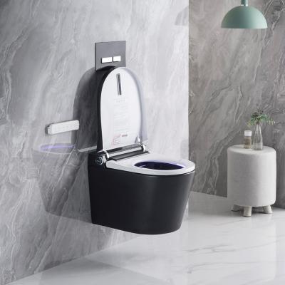 China Newest 2023 modern high end automatic operation wall hang ceramic electronic WC toilet bowl automatic bidet smart wall hung toilet from mattsmart for sale