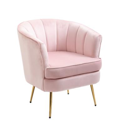 China Modern Luxury Nordic Extended Arm Fabric Accent Velvet Living Room Chairs Accent Chairs Furniture Leisure Chair for sale