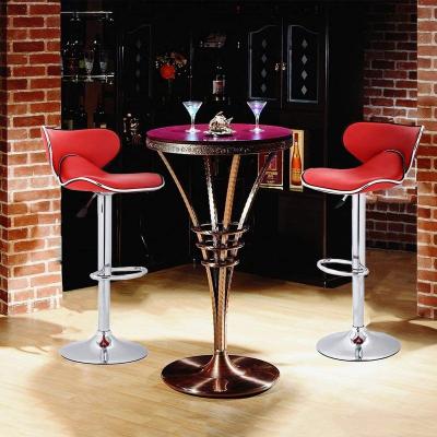 China Modern Bar Stool With Back Barstool kichen Cheap PU Leather Bar Chair for sale