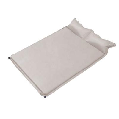 China Waterproof+Moisture-proof+thermal insulation 3cm ultralight mattress 5cm thick inflating picnic protection anti-humidity portable camping sleeping splicing cushion with pillow for sale