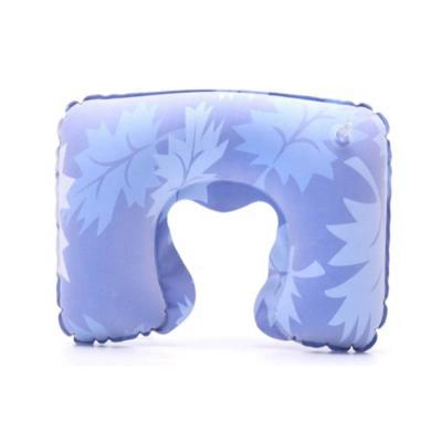 China Anti-Apnea Inflatable Camping Gear Pillow Folding Outdoor Sports Travel Pillow Camping U-Shape Floating Portable Blow Uppillow for sale