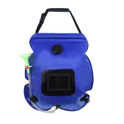 China Outdoor Equipment Hiking Camping Hiking Outdoor Sports 5 Gallon 20L PVC Portable Camping Water Heater Shower Bag Emergency Solar Rescue Bathing Bag for sale