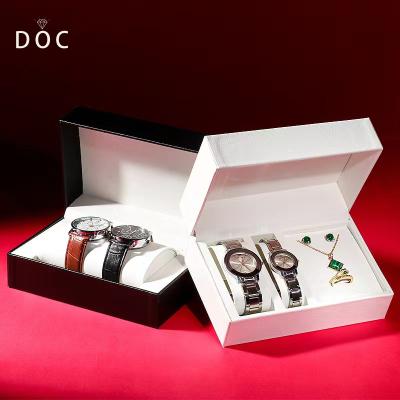 China OEM+ODM+Wholesale Factory New Launch Watch Packing Custom Made High Quality PU Leather And Velvet Jewelry Display Box Custom Logo for sale