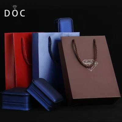 China Wholesale Custom OEM+ODM+Wholesale Jewelry Gift Logo Color Printed Luxury Paper Packaging Bags With Handle Recycle Paper Shopping Bag for sale