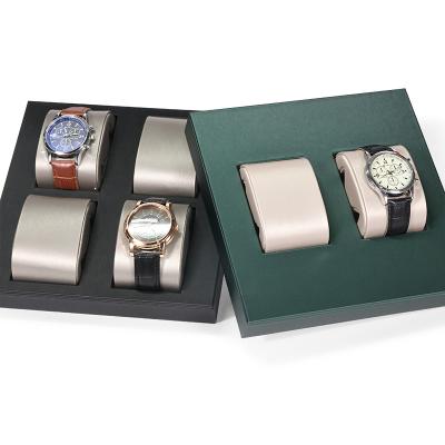 China Doc's watch display tray. OEM+ODM+Wholesale Wholesale With PU Leather Jewelry Display Set Watch Stand for sale