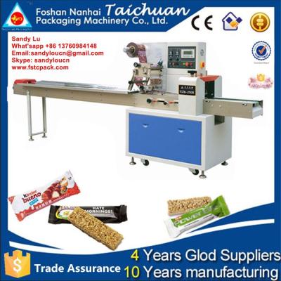 China cereal bar &chocolate bar&energy bar packing machine , packaging machine for sale