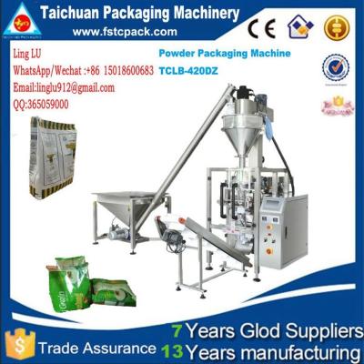 China 2018 Trade Assurance Product Vertical automatic powder packing machine price with screw measuring flour packaging TCZB-4 for sale