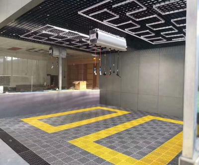 China Movable Industrial Car Wash Floor PP Garage Interlocking Floor Tiles Waterproof Wear Resistant Anti-Slip for sale