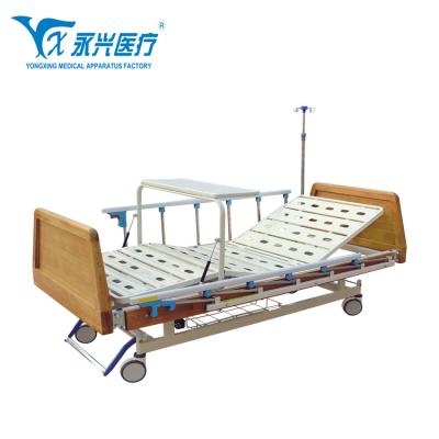 China Yongxing A04-016 Manual Stable Cheap Price Bed Hospital Nursing Manual Two Function Medical Hospital Bed With Parts for sale