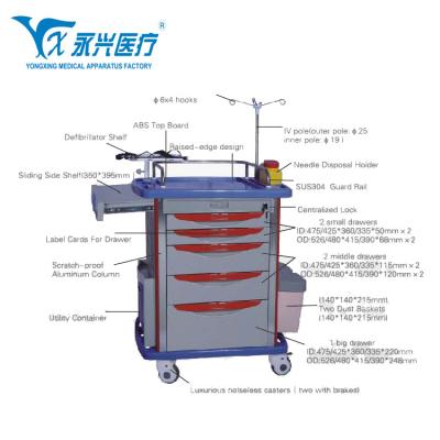 China Traditional Emergency Folding Tool Equipment Trolley Medical Wheel for sale