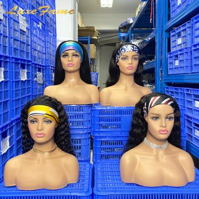 China Wholesale Silky Straight Wave Headband Wig Hair For Black Women, Curly Hair Ponytail Hair Wig, Remy Human Hair Headband Wig for sale