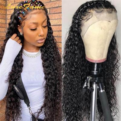 China Best Selling Deep Wave Brazilian 100% Full Lace Wig Human Hair, 30inch Brazilian Remy Hair Loose Wave Lace Wig, for sale