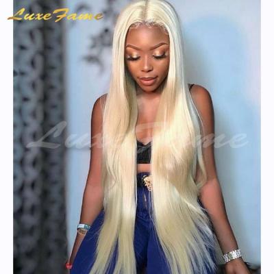 China Wholesale Silky Straight Honey Blonde Human Hair Full Wave Lace Wig, Wavy 100% Glueless Hair Lace Wig, Blonde Straight 613 Lace Wig for sale