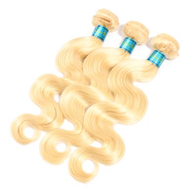 China Free Shipping Body Wave 613 Blonde Bundles 100% Body Wave Hair Weaving 10-30Inch Remy Hair Extension for sale