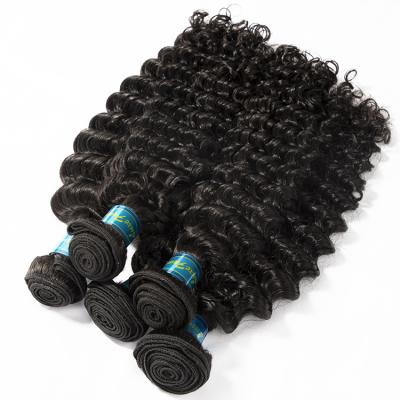 China Factory Unprocessed Virgin Hair Xuchang Wave Hair Bundle and Indian Raw Indian Hair Weave Curly, Unprocessed Virgin Deep Curly Hair for sale